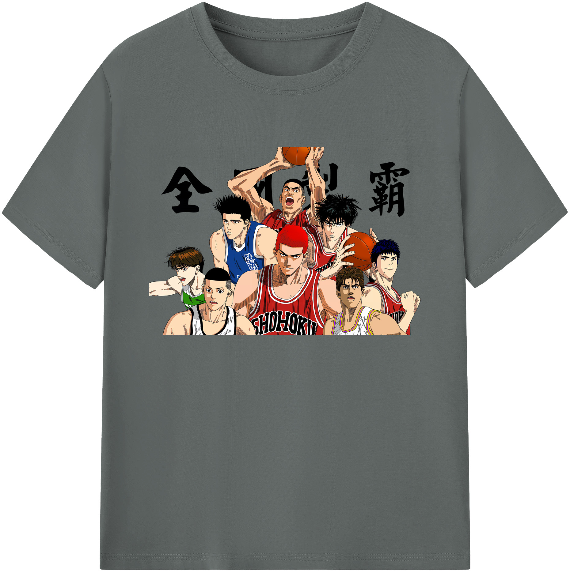 （画像用） SLAM DUNK／スラムダンク 綿100％ メンズ半袖Tシャツ｜肌触りやわらか＆通気性